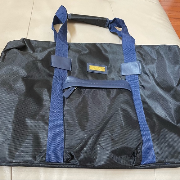 Versace Black and Blue Duffle Bag Travel Weekender Bag NWOT